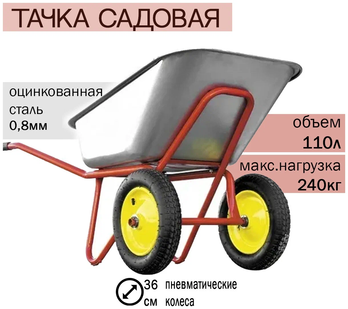 Строительная тачка чертеж